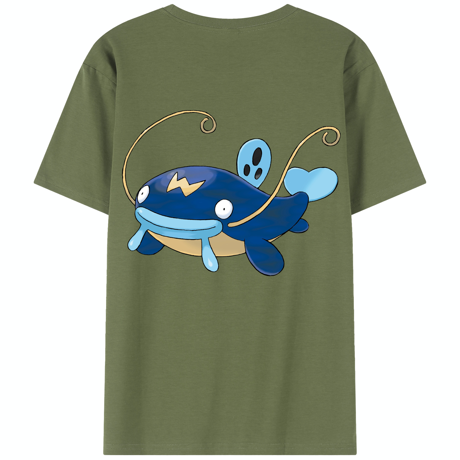 （画像用） ポケットモンスター Pokémon 綿100％半袖Tシャツ（背面プリント）